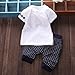 Canis Baby Boy Kid 2 Piece Star Sportswear Clothes T-Shirt Top Short Pants Outfit Set (XL/3Y,Navy)