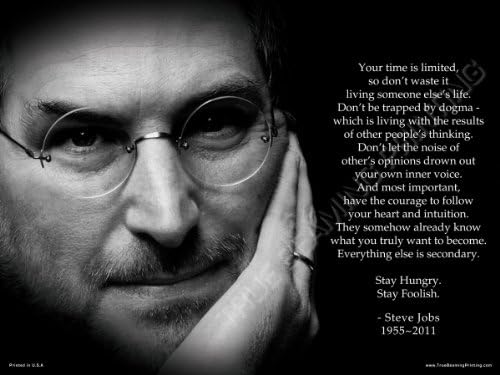 True Beaming Qty.2-18"x24" Steve Jobs Posters, Your time is limited Premium Poster Print