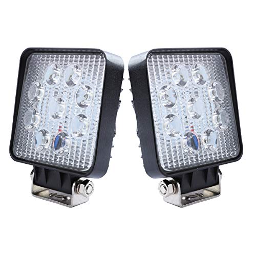 WGL 2Pcs 27W Square LED Work Light Led Light Bar Pod Lights High Power Epistar LEDs Vehicle Off-road Driving Light Fog lamp Spot Led lights for Boat SUV ATV 4WD - Thumbnail 7