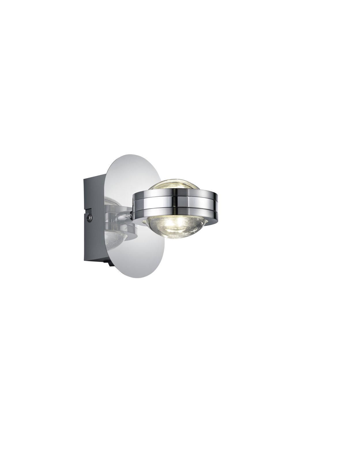 Trio Leuchten Lentil 272570206 LED Wall Light Metal Chrome Includes 2X 2.3 Watt LEDs
