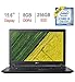 Acer Aspire 15.6-inch HD Laptop PC, Intel Core i5-7200U 2.5GHz Processor, 8GB DDR4 RAM, 256GB Solid State Drive, Bluetooth, HDMI, USB 3.0, Stereo Speakers, Intel HD Graphics 620, Windows 10, Blackthumb 4