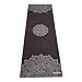YOGA DESIGN LAB | The Combo Yoga Mat | 2-in-1 Mat+Towel | Eco Luxury | Ideal for Hot Yoga, Power, Bikram, Ashtanga, Sweat | Studio Quality | Includes Carrying Strap! (YDL-Mandala-Black, 3.5mm)