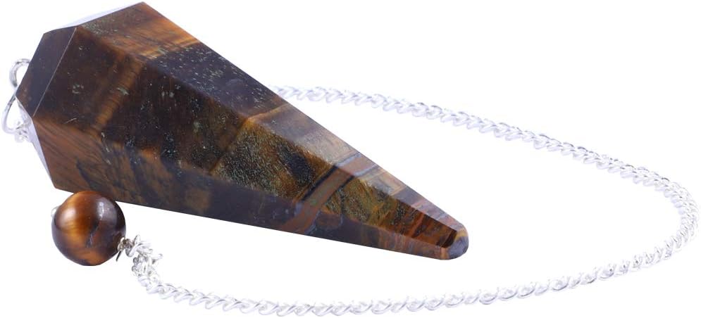 Cosynee Natural Stone Hexagonal Chakra Gemstone (Tiger Eye)
