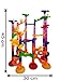 Super Tower Set Marble Run - Junior Set - STEM Toy - An Educational Building Block Set with 105 Pieces Including Translucent Tubes with 30 Glass Marbles
