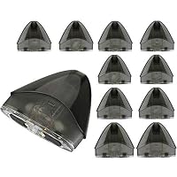 USHOT 10 PACK Water Drop Design 2ml Cartridge Integrated Vaping Delicate And Compact Black One Size