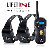 Patpet Dog Training Collar -Rechargeable & Waterproof 660yd Remote Control Collar For 2 dog- Blind Operation Remote with Tone/Vibration/Shock Electric Collar (620B)