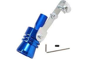 YIUIY 1 Pack Universal Turbo Sound Pipe Whistle Muffler Sounder Simulator Tailpipe Noise Sound Enhancer Compatible with Truck, Motorcycle, Cars, Dirt Bike and Scooter(XL Blue)