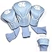 Team Golf NCAA North Carolina Tar Heels Contour Golf Club Headcovers (3 Count) Numbered 1, 3, & X, Fits Oversized Drivers, Utility, Rescue & Fairway Clubs, Velour lined for Extra Club Protection