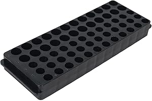 MIELIKKE 2psc Microcentrifuge Tube Rack, Test Tube Rack, Double-Sided Plate Centrifugal Pipe Rack, for 0.2ml-5ml Centrifugal Pipe, Racks for Lab & Home Use (Black, 0.2/0.5/1.5/2/5ml)