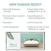 RECCI Premium Bamboo Mattress Protector - 100% Bamboo Fabric Surface Mattress Cover, Waterproof Bed Cover, Hypoallergenic, Vinyl Free (King 76