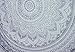 Popular Handicrafts Tapestry Wall Hanging Hippie Ombre Metallic Mandala Bohemian Hippy Intricate Indian Tapestries Bedspread 84 x 90 Inches (215cm x 230cm) Silver