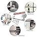 KOLLIEE Suction Cup Towel Bar With Hooks Shower Self Adhesive Suction Cup Towel Hook White Suction Cup Towel Holder For Bathroom Shower