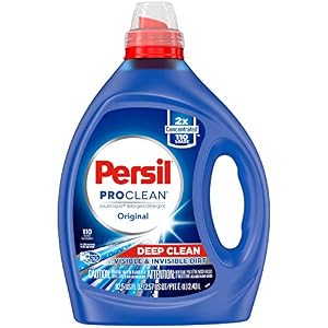 Persil Liquid Laundry Detergent, ProClean Scent, 2X Concentrated, 110 Loads, Blue, 82.5 Fl Oz, Original