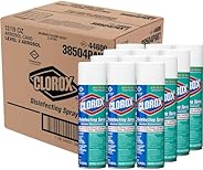 Clorox Disinfecting Spray, Fresh Scent, Industrial Cleaning and Disinfectant Spray, 19-Ounce Bottles, (Pack of