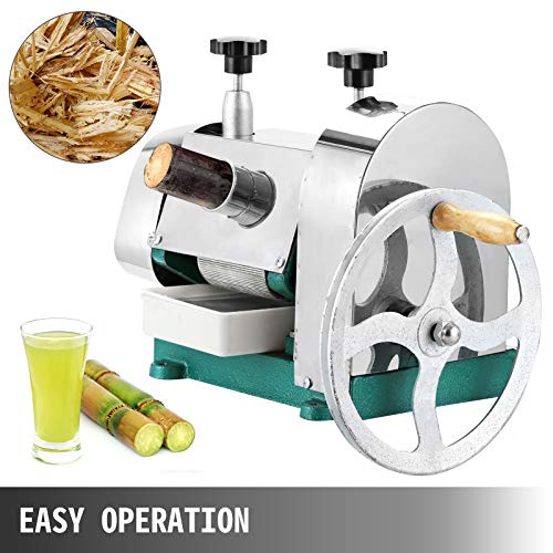 VEVOR Manual Sugarcane juicer,Sugar Cane Press Stainless Steel,Sugar Cane Extractor Squeezer