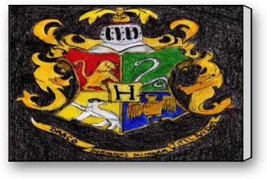 Modern Canvas Print Harry Potter Hogwarts On Canvas 18 "x 12" Inch, Canvas Wall Art Decor Home Office Artwork - Stretched and Framed Ready to Hang