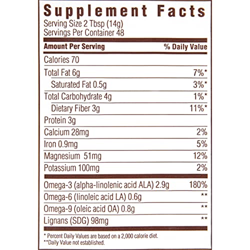SPECTRUM ESSENTIALS ORGANIC GROUND FLAXSEED, GLUTEN FREE, 24 OZ