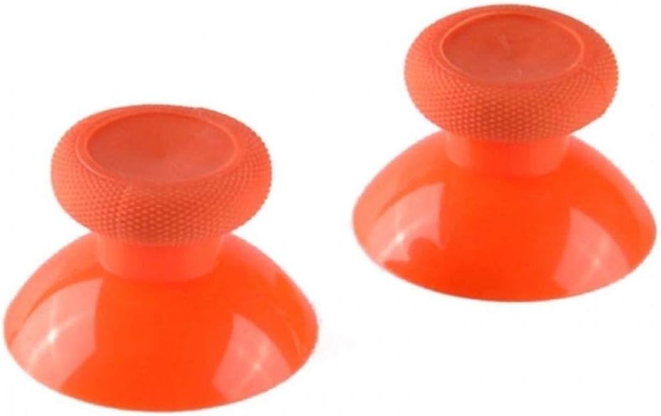 Analog Stick Thumbsticks Joystick Cap for Xbox One Controller Mushroom Cap Rubber Cover (Orange)