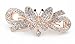 Yeshan Vintage Jewelry Rhinestone and Crystal beaded Butterfly Design Hair Barrette Clip for Beauty Tool