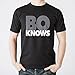 UGP Campus Apparel Bo Knows, Bold Block Black/Grey T-Shirt - X-Large - Black