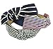 Evertrade Strips Fabric Wrap Plastic Womens Fashion Hair Bows Headband Pack of 3 Count