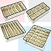 Underwear Sock Drawer Closet Organizer – Set of 4 Collapsible Beige Fabric Foldable Storage Boxes Draw Organizers Divider for Panties Bra Tie Belt Socks Lingerie Clothing Fits Under Bed Closet 1 pack