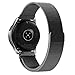 Shangpule Compatible Samsung Galaxy Watch (46mm) Bands, 22mm Milanese Loop Stainless Steel Metal Replacement Bracelet Strap Compatible Gear S3 Classic/Frontier Smartwatch (Black)