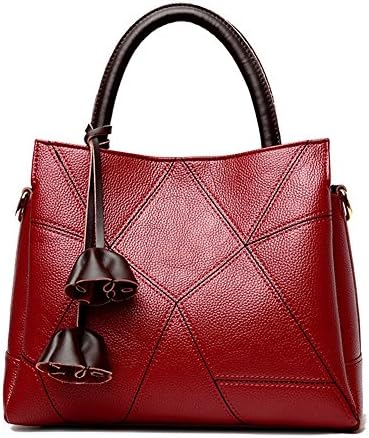 JUMENG Luxury Tote Bag for Women Genuine Leather Cross Body Top Handle Purse
