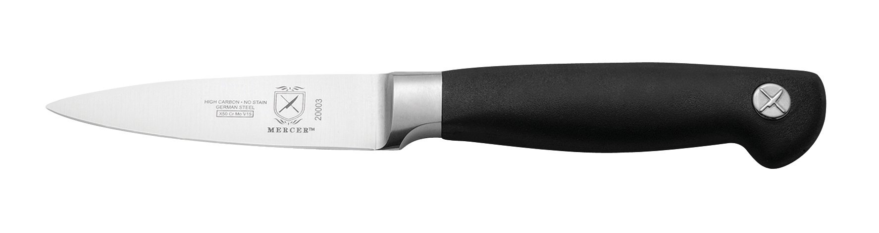 Mercer Culinary Genesis 3.5-Inch Forged Paring Knife, Wood, Black