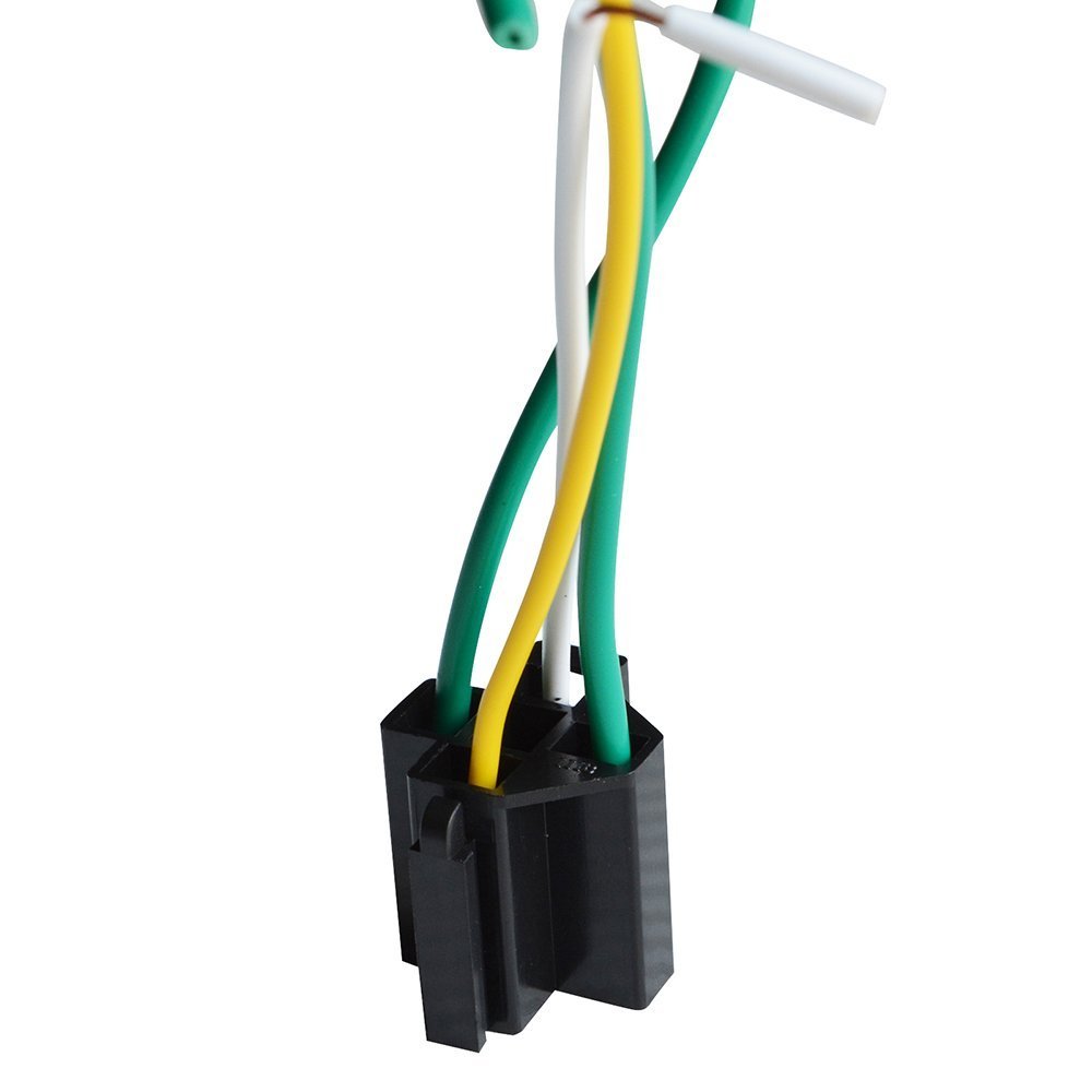 KANGQP 5 Pack 40/30 AMP 12V DC 5 PIN SPDT Automotive Waterproof Relay Set 12 AWG Hot Wires Style Car Relays Interlocking Block Socket Holder + Pigtails Wire Harness(1 Year Warranty)