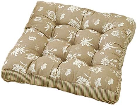Soft Tatami Mats Seat Cushion, Indoor Outdoor Deep Seat Chair Cushion Garden Office Car Square Chair pad 55X55cm(22x22inches), Khaki