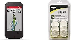 Garmin Approach G80 - All-in-one Premium GPS Golf Handheld Device with Integrated Launch Monitor & Izzo Golf Flatball Swing Golf Training Aid