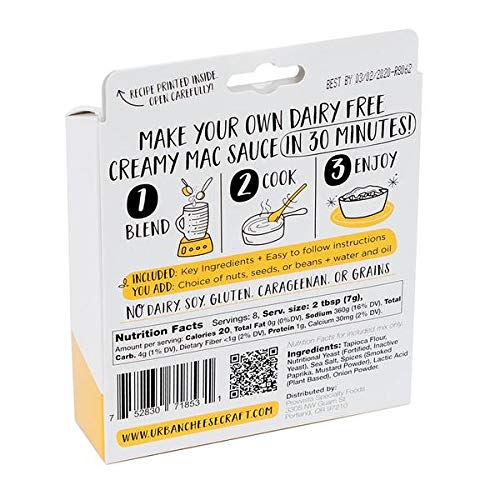 URBAN CHEESECRAFT ALL-NATURAL DAIRY-FREE CREAMY MAC SAUCE MAKING MIX 1.94 OZ.