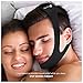 Large Adjustable Stop Snoring Chin Strap (Black)