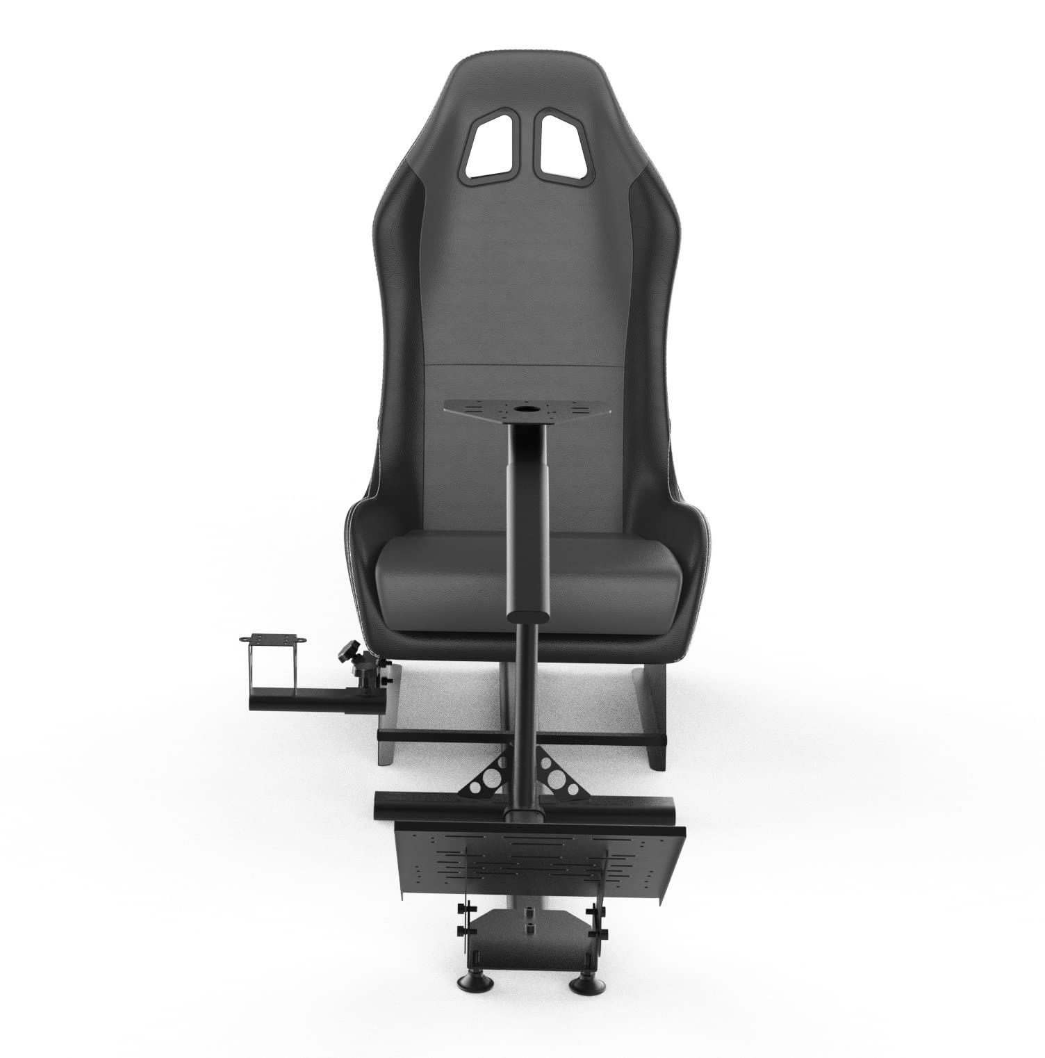 cirearoa Racing Wheel Stand with seat Gaming Chair Driving Cockpit for All Logitech G923 | G29 | G920 | Thrustmaster | Fanatec Wheels | Xbox One, PS4, PC Platforms (Black/Grey)