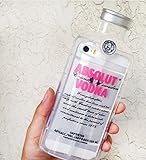 Luxury Fashion Stars Vodka Bottle Alcohol TPU Absolute Crystal Transparent Rubber Gel Case Cover (Pink (fit for iphone 5s))