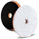 Lake Country 5.5" HDO Light Cutting Microfiber "One-Step" Pad (2-pack) for Random Orbital Polsiher. Fits 5" Backing Plate