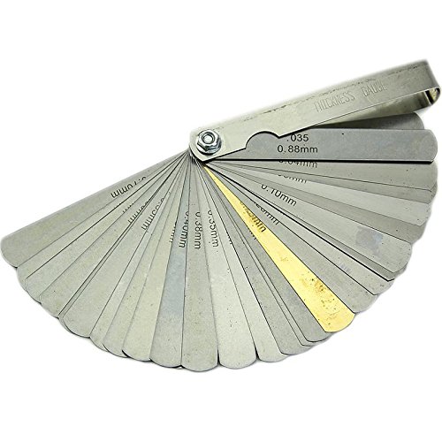 LovesTown Master Feeler Gauge Gap Measure 32 Blade Gap Measuring Tool