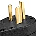 Aweking Nema 6-50 Power Plug Connector,50A 50 Amp,AC 250V 250Volt,2 Pole-3 Wire,Grouding,Straight Blade,Black