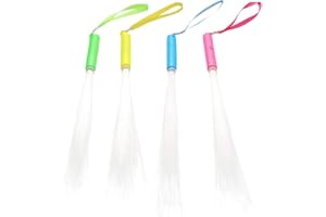 Mobestech 12 Pack Luminous Led Glow Sticks Fiber Optic Wands for Party Concert Festival Lightweight Portable 13.77In
