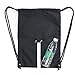 Drawstring Backpack Unisex Sport Gym Sack Reflective Bag (Black,Blue,Navy Blue,Royal Blue,Forest Green)