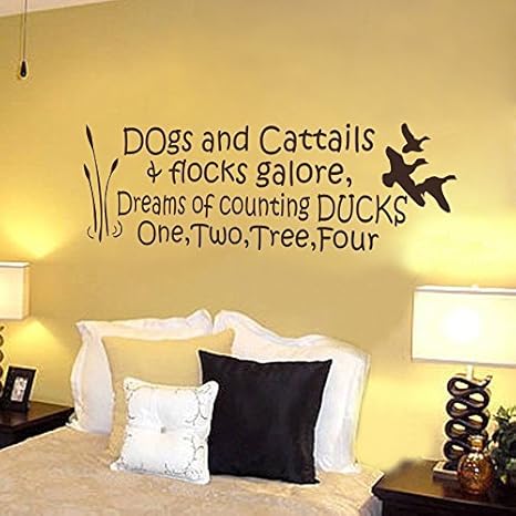 Amazon Com Wall Decal Decor Dogs Catails Flocks Galore
