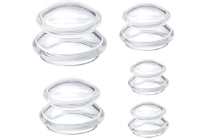 5 pcs Silicone Massage Cupping Therapy Sets Chinese Cupping Set Silicone Vacuum Massage Suction Cup Set for Muscle Soreness P
