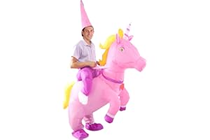 SHDEJTG Inflatable Costume, Halloween Costumes Men Women Unicorn Rider, Blow Up Costume for Unisex Godzilla Toy…