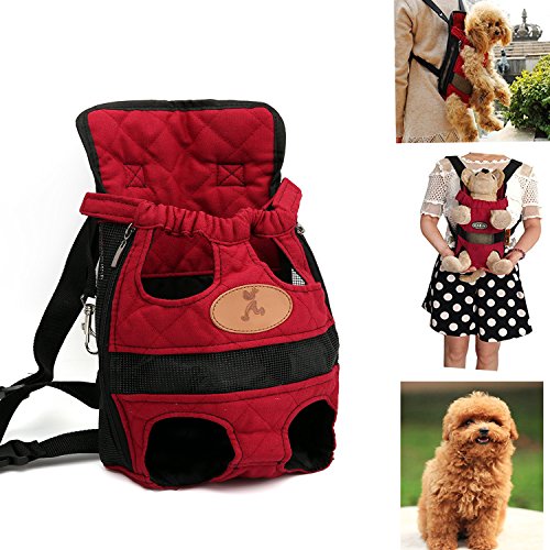 Pet Travel Backpack Front Carrier ,Portable Outdoor Backpack for Dogs
Cats, Legs Out Comfortable Breathable, Easy to Wear,Washble (Medium,
Red) Pet Travel Backpack Front Carrier ,Portable Outdoor Backpack for Dogs
Cats, Legs Out Comfortable Breathable, Easy to Wear,Washble (Medium,
Red)