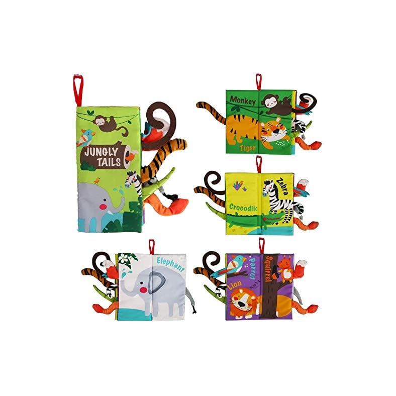 beiens Baby Books Toys, Touch and Feel Crinkle Cloth Books for Babies, Infants & Toddler, Early Development Interactive…