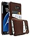 Samsung Galaxy S7 Case, Bastex Premium High Quality Genuine Leather Slim Fit Snap On Executive Wallet Card Case for Samsung Galaxy S7