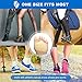 Metatarsal Sleeve Pads, 2 PCS Ball of Foot Cushions, Fabric Metatarsal Sleeve with Sole Cushion Gel Pads Supports Metatarsalgia, Morton's Neuroma, Calluses and Other Ball of Foot Pain (L)