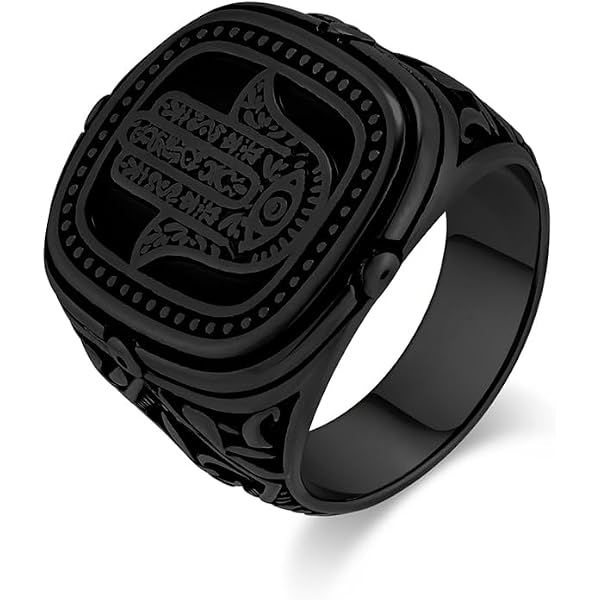 Jude Jewelers Evil Eye Signet Ring – Stainless Steel Biker Style All-Seeing Eye Ring, Solid & Water Safe - View #6