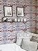 GoGoDecal White Cement Brick Peel and Stick Wallpaper – 3D Adhesive Contact Paper Faux Textured Brick Look – Removable, Backsplash Peel Stick, or Shelf Paper - 17.71” Wide x 118” Long